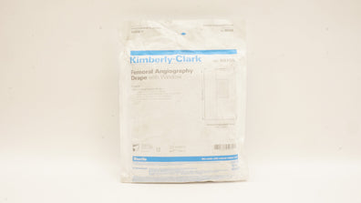 Kimberly-Clark 89705 Femoral Angiography Drape W/ Single Window, 82in. x 125in.